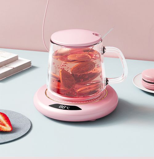 Smart Temperature-Controlled Mug Warmer - Adjustable Heating Base with Constant Temperature, Auto-Shutoff & Waterproof Surface, Fast Milk Warmer for Dormitory Desktop, Ideal for Coffee Tea & Beverages