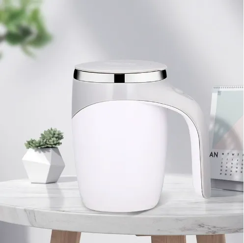 New 304 Stainless Steel Lazy Coffee Stirring Cup | Automatic Magnetic Rotating Electric Milk Mug | Premium Self-Stirring Mug for Office & Home