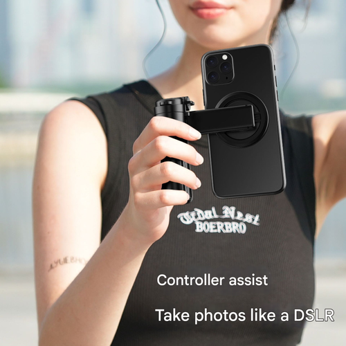 New Mini Magnetic Selfie Stick | Magsafe Bluetooth Self-Timer | Portable Telescopic Phone Tripod | Foldable 4-Leg Stand for Travel