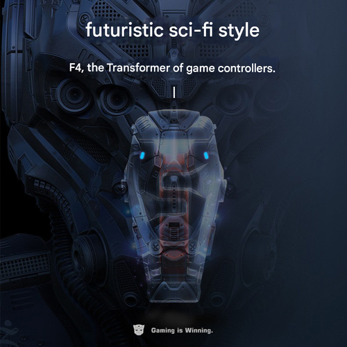 Gamesri F4 Mobile Game Controller - Physical Buttons with Capacitive Touch, Auto-Fire Function, Battle Royale Game Helper for Mobile Shooters, Enhances Aim & Reaction