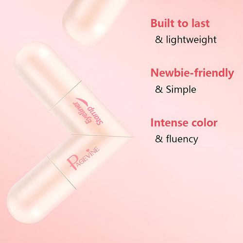 Rotating Eyeliner Stamp Pen – Dual-Head Design with Wing Stamp, Quick-Dry, Long-Lasting, Smudge-Proof for Easy Cat Eye, Sharp Winged Lines & All-Day Makeup Wear - Women's cosmetics, Makeup tools,