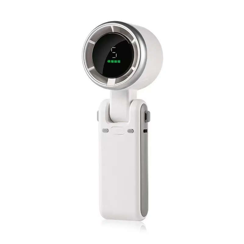 2-in-1 Foldable Handheld & Neck Fan USB Rechargeable Mini Fan for Outdoor, Travel & Commute