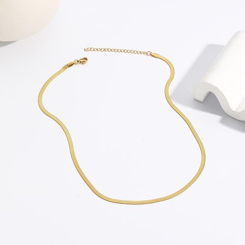 Spring Summer Jewelry, Exquisite Gold Necklaces for Women, Dainty Gold Herringbone Choker Necklace Thin Layered Snake Chain Jewelry for Gifts and Teen Gifts