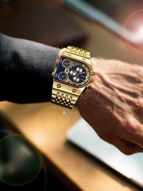 Men's business fashion luminous quartz watch, a stylish timepiece suitable for parties and everyday wear, a versatile and sophisticated wristwatch.  This analog watch does not come with a box.