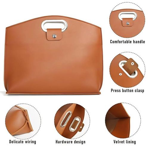 2PCS Laptop Bag for Women Handbag, Waterproof PU Leather 14-16In for Laptops and iPad Cases Macbook Cases, Work Tote Bag Briefcase Laptop purse Durable