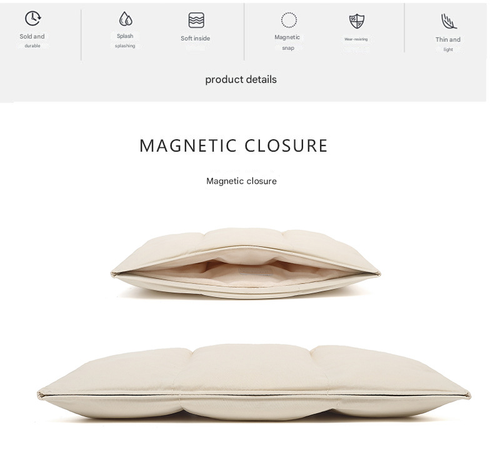 2025 New Down Feather Laptop Sleeve  Pillow-Soft MacBook Case  Universal for Air or Pro 13-16 M1 or M2  Stylish Commuter Protective Cover