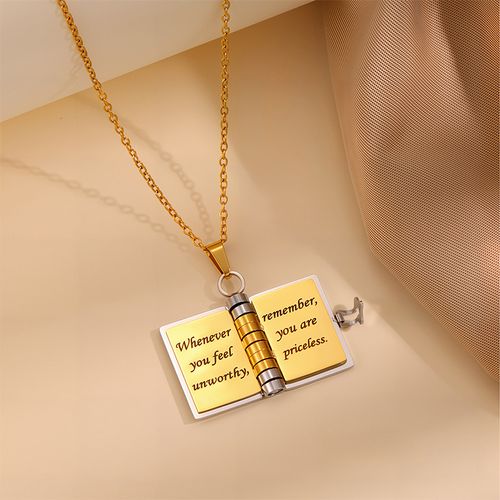 My Little Star Book Necklace for Daughter , Birthday Day Gift Graduation Jewelry of Love