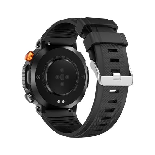 HT17 Smart Watch - Outdoor Sports Round Watch with Heart Rate & Blood Oxygen Monitor, Bluetooth Calling, IP68 Waterproof Shockproof Dustproof for Fitness Enthusiasts
