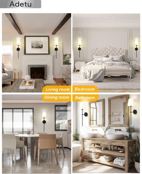 Battery Operated Wall Sconce Set of 1 with Remote Control,White Fabric Shade Wall Lights with Dimmable 15 RGB Rechargeable LED Light Bulb for Bedroom Living Room Hallway