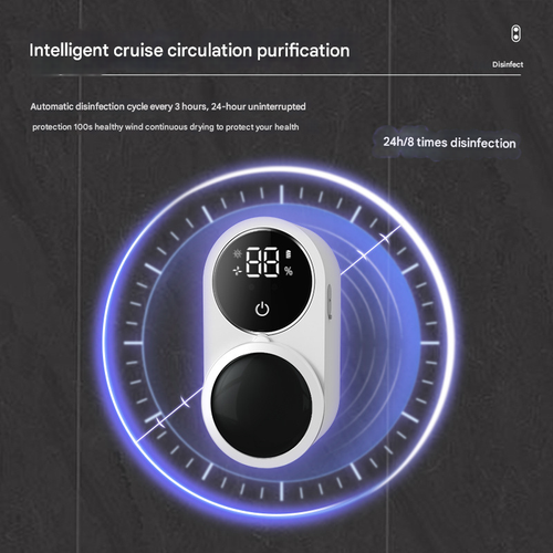 Smart Toothbrush Sterilizer - UV Disinfection Wall-Mounted Holder, Automatic Sensor Function No Drilling Needed, Bathroom Essential Toothbrush Storage Rack for Home Use