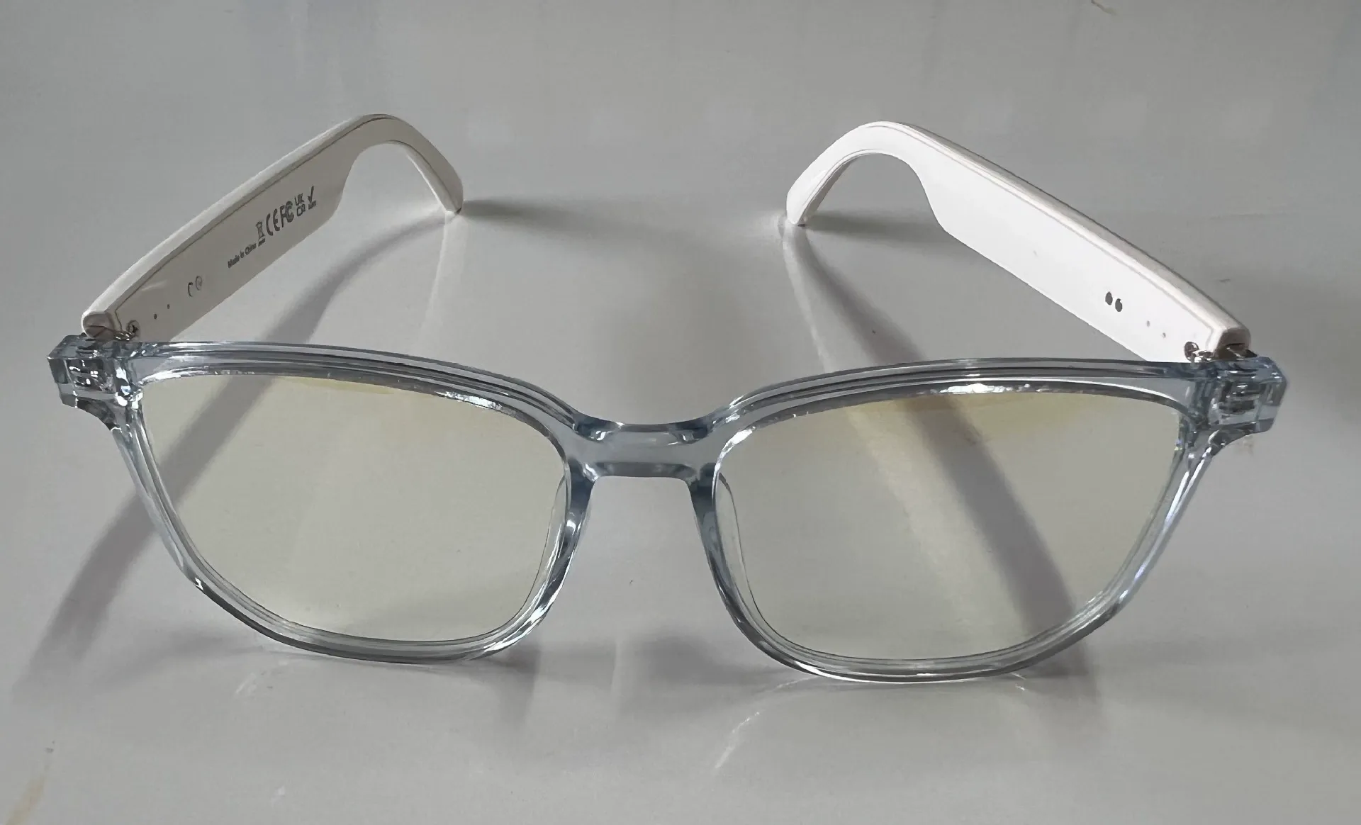 New Gs-03 Smart Bluetooth-compatible Glasses Touch Control Music Call Multi-Lens Options, Ideal for Office Outdoor Use, Plastic Frame, Lithium Ion Battery