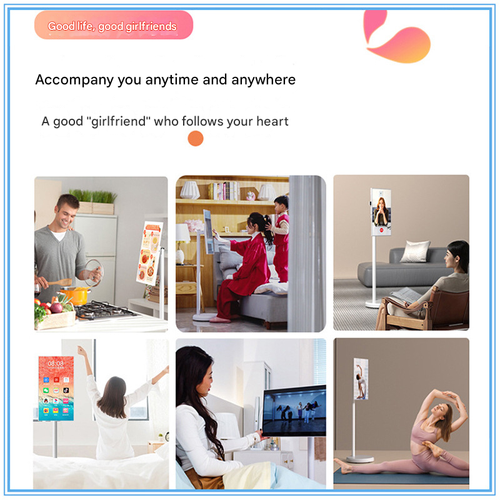 21.5-inch Smart Portable Screen with Battery - Wireless All-in-One Live Streaming Machine, Mobile Smart TV for Home & On-the-Go, Versatile Companion Display for Entertainment & Work