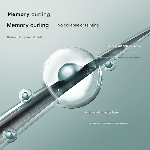 Mascara - Waterproof Lengthening Curling Mascara, Smudge-Proof Natural Long-Lasting Formula, Tube Design for Perfect Eye Makeup