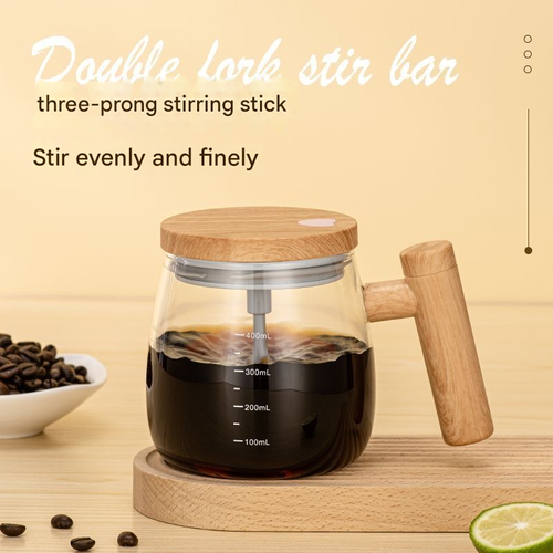 2025 Bestselling Rechargeable Automatic Stirring Cup - Electric Portable Coffee Mug, Silent Rotating Shaker Cup for Milk Powder, Travel-Friendly Mixing Cup for Daily Use