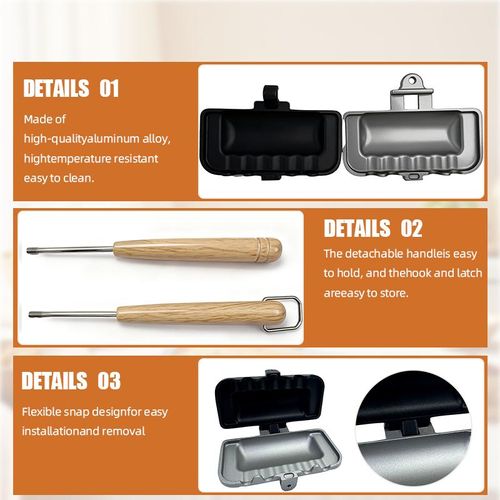 Kitchen Sandwich Grill Pan—Suitable for induction cooktops and gas stoves, it's the perfect choice for home kitchens,An excellent gift choice for Christmas and New Year.