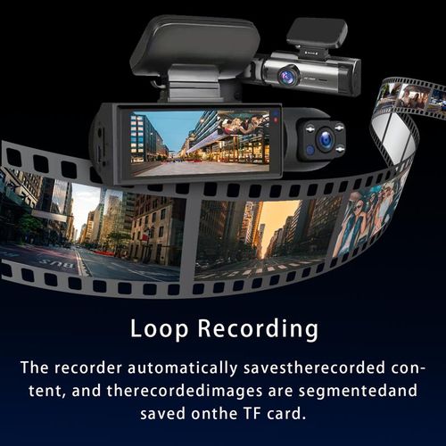 Full HD 1080P Dual Camera Dash Cam with IR Night Vision G Sensor 3.16 IPS Screen Loop Recording Car Driving Recorder for Safety & Evidence