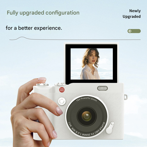 Portable Digital Cam, Student Camera, Pocket Camera, Portable Selfie Camera, 180° Degree Flip Screen Camera For Students, Entry-Level Digital Camera With 32GB Memory Card, Video, Photography, Perfect For Back-To-School Season, Thanksgiving New Year Gift