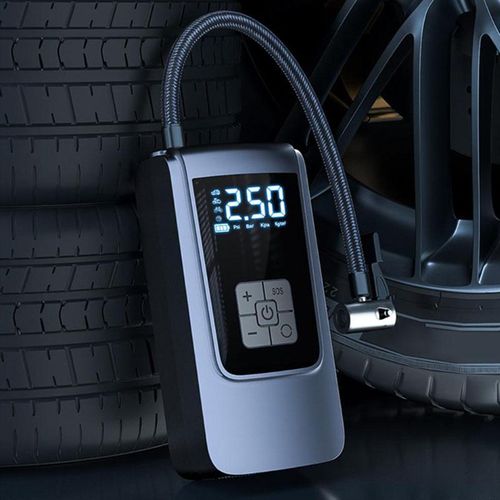 Portable Wireless Car Tire Inflator, 150PSI Rechargeable Car Tire Air Pump, Powerful Cordless Digital Tire Inflator with Accessories for Cars, Off-road Vehicles & Motorcycles, Automotive Vehicle Tool