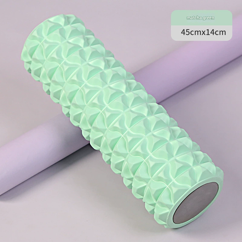 45cm 2-in-1 Foam Roller & Spiky Massage Stick - EVA Yoga Fitness Tool for Muscle Relaxation, Body Shaping & Stretching, Ideal for Post-Workout Recovery & Gym Training