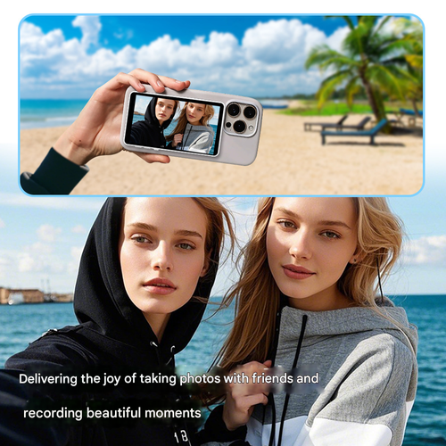 2025 New Wireless Magnetic Phone Selfie Screen - Live Stream Monitor for Influencers, Remote Shooting Mirroring Device for Rear Camera Selfies & Vlogging
