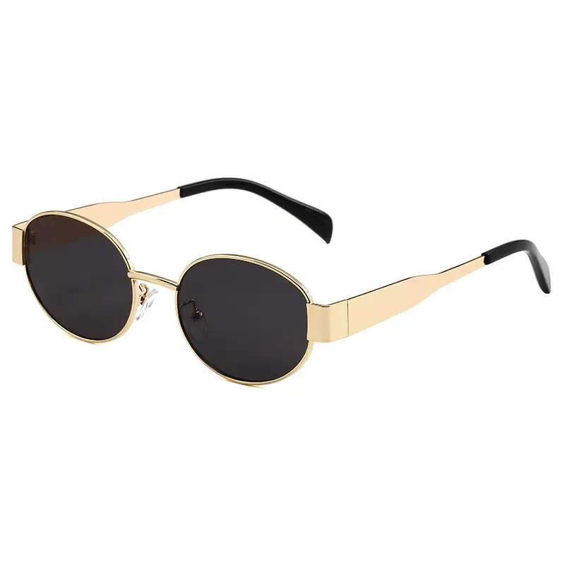 Women's 3-Pack Fashionable Oval Metal Frame Sunglasses - Tinted Lenses, Convenient Accessories for Women, Versatile for Daily Wear & Weekend Getaways, Ideal Gift