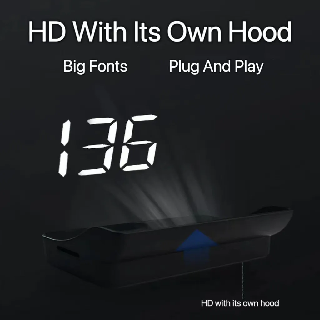 Head up Display Car GPS Digital Speedometer Car Truck Motorcycle Head Up Display Odometer HUD MPH Car Tools Accessory