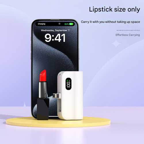 2025 Ultra-Compact Capsule Power Bank - 10000mAh Portable Charger, 20W PD Fast Charge, Wireless & Wired Pocket-Sized Charging