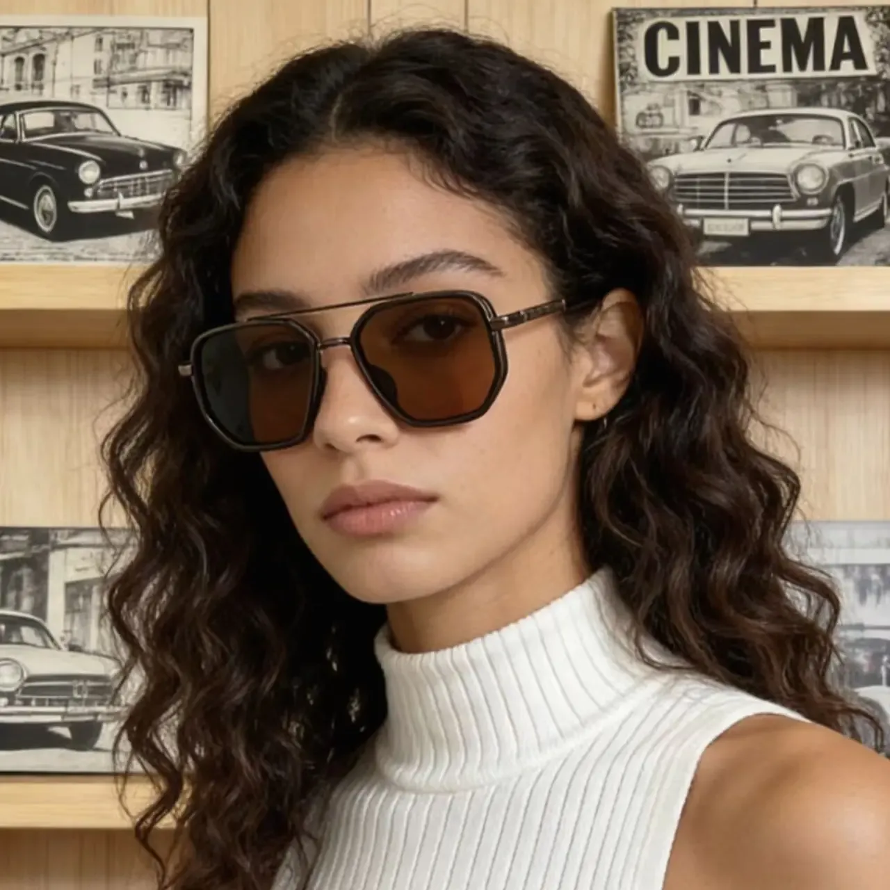 Back to School Sunglasses for Travel Use Fashion Fall Summer 2026 Geometric Frame Double Beam Sun Glasses Trends Travel Accessories summer Outfits summer Freshness Vacation Outfits summer Outfits 2026