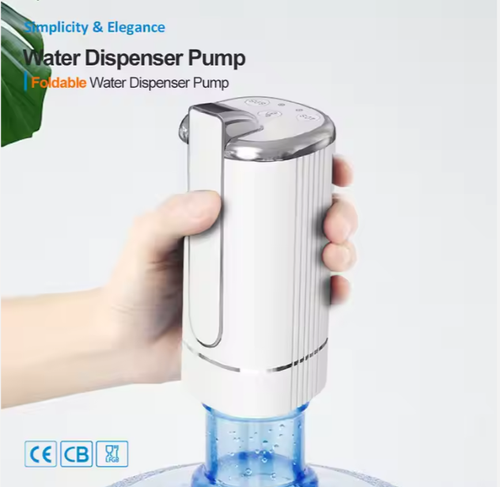 UL-Certified Electric Water Pump for 5Gal Bottles Auto-Dispensing System with 2s Water Extraction, No-Spill Design & BPA-Free Tubing - Portable Water Dispenser for Office or Camping or Emergency Use