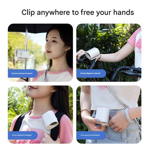 2025 Hot Sale High-Speed Powerful Mini Fan | Desk Clip + Car + Outdoor Waist-Mounted | 100-Gear Stepless Speed Regulation