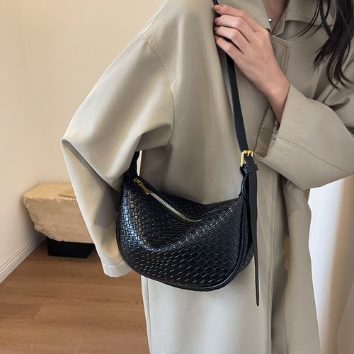 Woven Shoulder Bags for Women Tote Bags Retro Crossbody Bags Leather Luxury Purse Hobo Handbag with Adjustable Strap