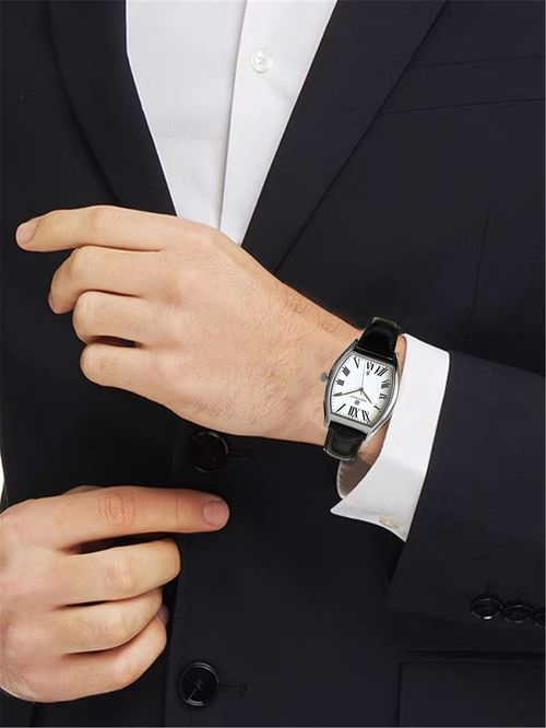 Men's Business-Style Quartz Watch — Crafted from Stainless Steel. Ideal for both parties and daily wear, this trendy and versatile timepiece is exquisitely refined—making it a perfect gift. (Note: Watch box not included.)