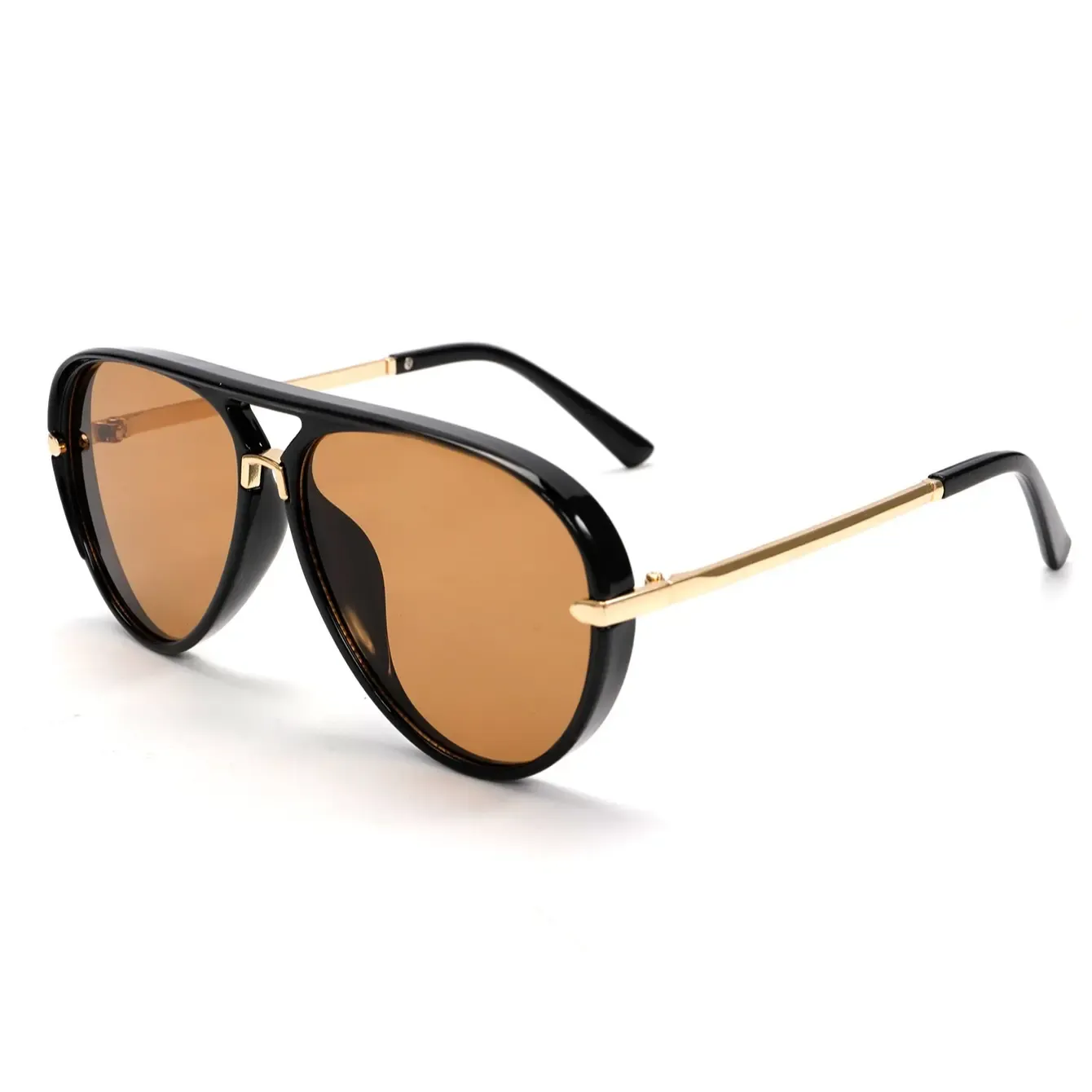 Aviation Sunglasses Women Brand Designer Pilot Sun Glasses Uv400 Simple Fashion Suitable Shades Gold Trim Black Frame Unisex