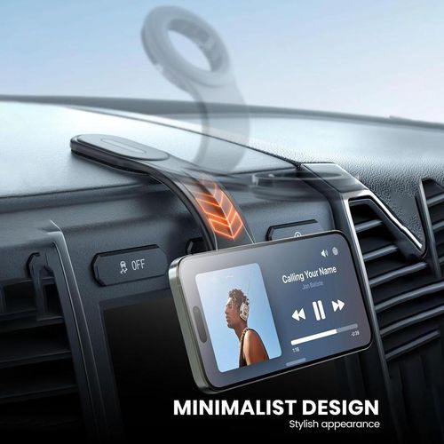 Car Magnetic Phone Holder, Flexible Bendable Aluminum Arm Magnetic Phone Holder, Car Dashboard Cell Phone Mount Compatible with iPhone 15 14 13 Pro Max Mini, Mobile Phone Accessories, Car Cellphone Mount