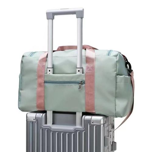 Unisex Minimalist 2025 Trendy Multi-pockets Duffel Bag, Adjustable Large Capacity Zip Travel Bag, Multifunction Carry on Gym Bag for Spring Travel & Gym Use