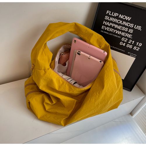 Women's Solid Color Textured Draped Tote Bag, Back To School, Large Capacity Shoulder Bag for Work & Daily Used, Casual Trendy Versatile High-quality Daily Commuting Bag