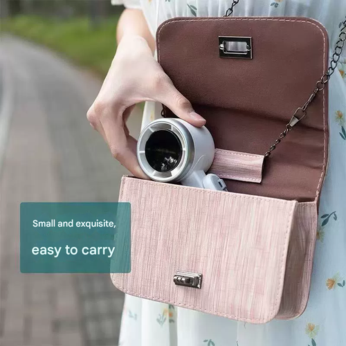 2-in-1 Foldable Handheld & Neck Fan USB Rechargeable Mini Fan for Outdoor, Travel & Commute