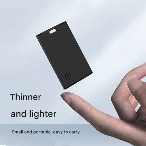 2025 New Card-Sized FindMy GPS Tracker | Global Positioning Anti-Lost Device | Replaceable Battery Wallet Keychain Tracker for iOS