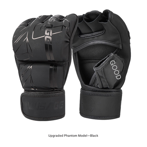 MMA Adult Half-Finger Fighting Gloves - Mixed Martial Arts Boxing Gloves for Sparring Training, Five-Finger Sandbag Punching Gloves, Combat Sports Gear for UFC & Kickboxing