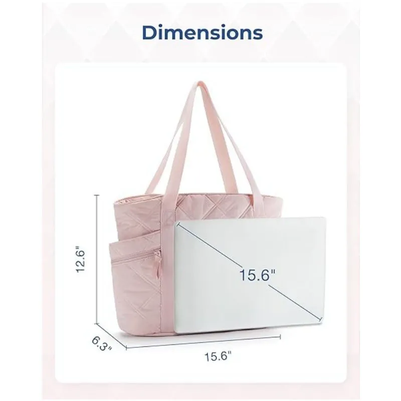 2025 Hot Sale Women Multifunctional Shoulder Tote Bag Travel Laptop Handbag with Zipper Fashion Portable Travel Essential