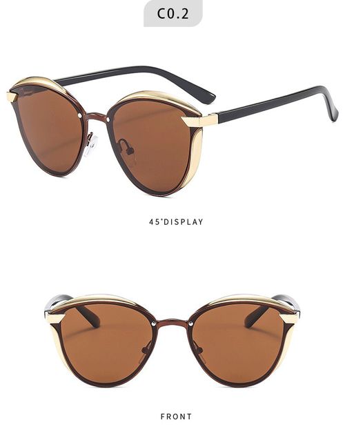 Unisex Simple Cool Style Polarized Sunglasses, Trendy Casual Cat Eye Frame Sunglasses for Everyday Use, Fashion Accessories for Outdoor Activities with Glasses Case & Cloth & Bag