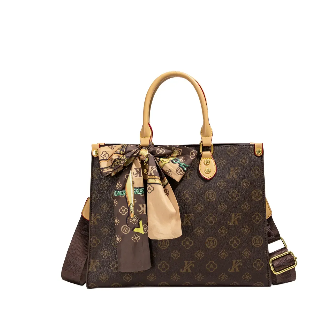 Monica Qiqi Light Luxury European Station Large Capacity Hand-Held Tote Bag Female 2026 New One-Shoulder Commuter Practical