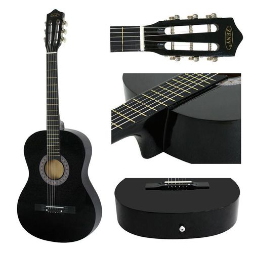 38 Inch New Beginner Acoustic Guitar - Complete with Case Strap Tuner and Pick
