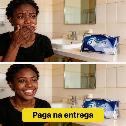 🇵🇹 Adesivo de Clareamento Dental 5D 🦷 | Clareia em Apenas 3 Dias ⚡ | 25.000 Kz 💰 | Paga na Entrega 📦 | Envio para Luanda 🚚