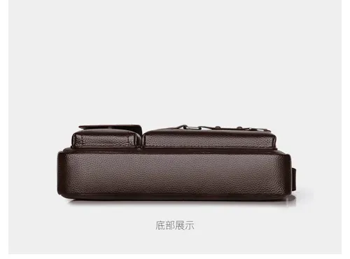 Envio Rápido para Luanda | Bolsa Masculina Lisianthus Marrom Multifuncional 🤵