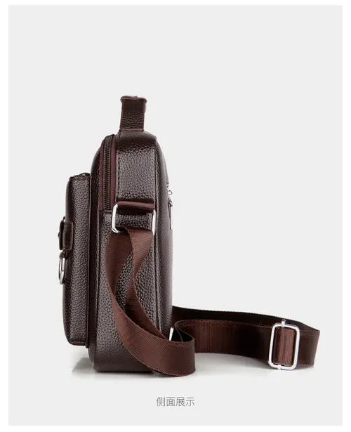 Envio Rápido para Luanda | Bolsa Masculina Lisianthus Marrom Multifuncional 🤵