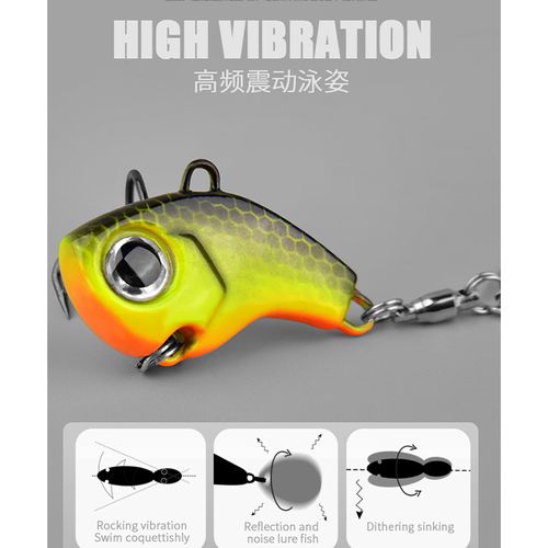 🐟🔥 Resolva o Problema: O Peixe Vai Morder! Isca VIB 10g com Vibração Explosiva + Brilho Metálico ⚡ A Isca Perfeita para os Gigantes de Angola! 🎣🏆