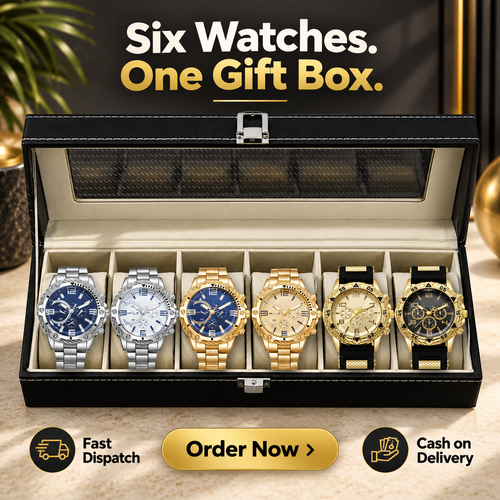 Men's Quartz Watch Gift Set | 6PCS Luxury Fashion Watch Set for Men | COD Free Shipping