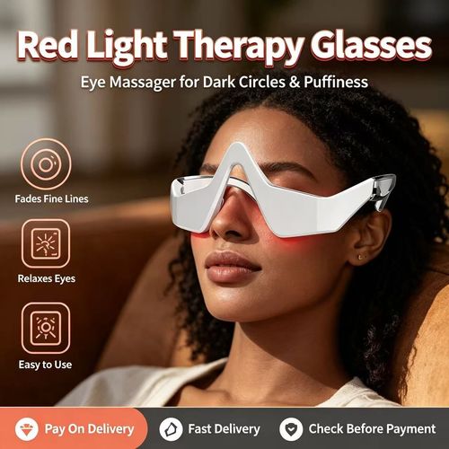 Under-Eye Red Light Therapy Device for Dark Circles, Puffiness & Eye Bags