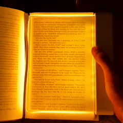 LED Book Lightt Full Page Reading Lamp | Battery Powered Night Reading Light